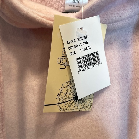 Everleigh Cozy Hoodie in Light Pink Size XL NWT Soft Brushed French Terry - Picture 4 of 6